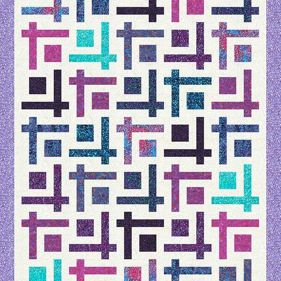 Image of the Chop Suey quilt pattern by 4th and Main Design for Riley Blake Designs. Features a square and line quilt. 
Cute Little Fabric Shop