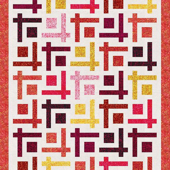Image of the Chop Suey quilt pattern by 4th and Main Design for Riley Blake Designs. Features a square and line quilt. 
Cute Little Fabric Shop