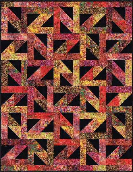 Image of the Sisterhood quilt pattern by Villa Rosa Design for Riley Blake Designs. Features a lined quilt pattern. 
Cute Little Fabric Shop