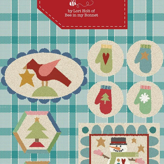 Image of the Winter Punch Needle Pattern by Lori Holt for Riley Blake Designs. Features 8 winter themed projects. 
Cute Little Fabric Shop