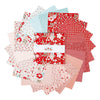 Image of the Sweetheart 10 inch stacker by My Minds Eye for Riley Blake Designs. Features valentines day fabrics with red, pink, and cream backgrounds. 
Cute Little Fabric Shop