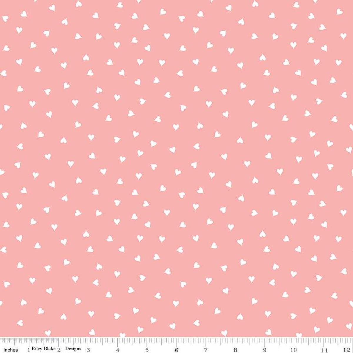 Image of the Take Heart Small Hearts Pink quilting cotton fabric by J. Wecker Frisch for Riley Blake Designs. Features scattered small hearts on a pink background.
Cute Little Fabric Shop