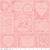 Image of the Take Heart Frame Blender Pink quilting cotton fabric by J. Wecker Frisch for Riley Blake Designs. Features tone-on-tone vintage valentine images and text on a pink background.
Cute Little Fabric Shop