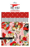 Image of the Take Heart Storyboard quilting cotton fabric by J. Wecker Frisch by Riley Blake Designs. Features valentines day themed fabrics.
Cute Little Fabric Shop