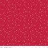 Image of the Red Delicious Cherry Soda Berry quilting cotton fabric by Riley Blake Designs. Features scattered blossoms and circles on a berry background. 
Cute Little Fabric Shop