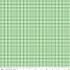 Image of the Friendship Florals Gingham Green
 quilting cotton fabric by Diane Labombarbe for Riley Blake Designs. Features butterflies scattered on a green background.
Cute Little Fabric Shop