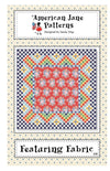 Image of the Featuring Fabric quilt pattern by American Jane for Riley Blake Designs. Features a quilt with one featured fabric in the center. 
Cute Little Fabric Shop