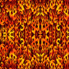 Image of the Heavy Metal Flame Brick M quilting cotton fabric by Morris Creative Group for QT Fabrics. Features fire flames on a red background. 
Cute Little Fabric Shop