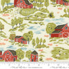Image of the Farmstead Landscape Porcelain quilting cotton fabric by Stacy Iest Hsu for Moda Fabrics. Features a farm landscape scene on a cream background. 
Cute Little Fabric Shop
