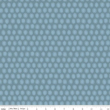 Fat Quarter End of Bolt - SALE Countryside Dot C14536 Storm - Riley Blake Designs - Dots Dotted - Quilting Cotton Fabric