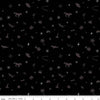 Black colored quilting cotton fabric with tone-on-tone icons of hats, horses, sparkles, sunglasses, gears, and more. 
Cute Little Fabric Shop
