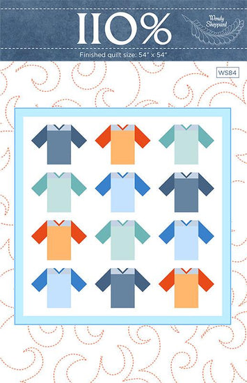 Image of the 100% quilt pattern by Wendy Sheppard for Moda Fabrics. Features shirts on a white background.
Cute Little Fabric Shop