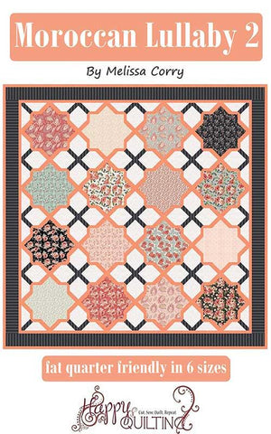 Image of the 
Moroccan Lullaby 2 quilt pattern by Melissa Corry for Moda Fabrics. Features stars and patterns on a white background.
Cute Little Fabric Shop