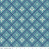 Image of the Home Town Holiday Holly Raindrop quilting cotton wide back fabric by Lori Holt for Riley Blake Designs. Features a plaid pattern with holly leaves on an aqua background.
Cute Little Fabric Shop