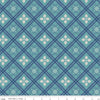 Image of the Home Town Holiday Holly Raindrop quilting cotton wide back fabric by Lori Holt for Riley Blake Designs. Features a plaid pattern with holly leaves on an aqua background.
Cute Little Fabric Shop