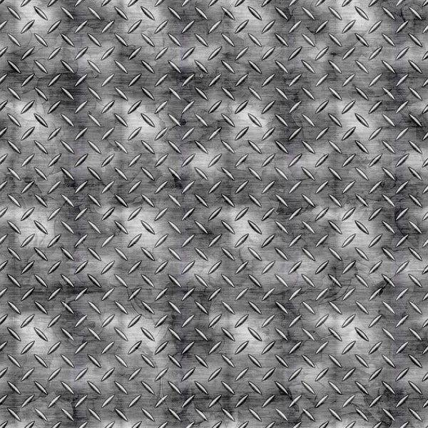 Image of the American Heroes Police Metal Plate Texture Smoke quilting cotton fabric by QT Fabrics. Features textured metal on a light gray background.
Cute Little Fabric Shop