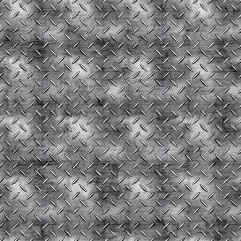 Image of the American Heroes Police Metal Plate Texture Smoke quilting cotton fabric by QT Fabrics. Features textured metal on a light gray background.
Cute Little Fabric Shop