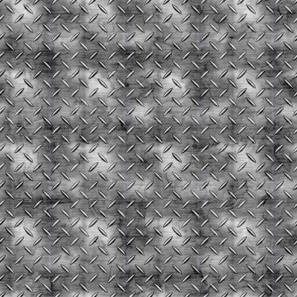 Image of the American Heroes Police Metal Plate Texture Smoke quilting cotton fabric by QT Fabrics. Features textured metal on a light gray background.
Cute Little Fabric Shop