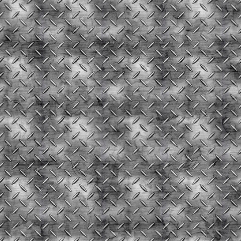 Image of the American Heroes Police Metal Plate Texture Smoke quilting cotton fabric by QT Fabrics. Features textured metal on a light gray background.
Cute Little Fabric Shop