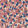 Image of the American Heroes Police Wavy Flag Cream quilting cotton fabric by QT Fabrics. Features wavy flags on a cream background.
Cute Little Fabric Shop