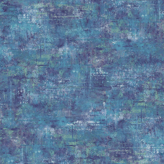 Image of the Vibe Mottled Blender Denim quilting cotton fabric by QT Fabrics. Features a blue textured fabric. 
Cute Little Fabric Shop