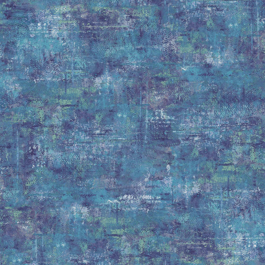 Image of the Vibe Mottled Blender Denim quilting cotton fabric by QT Fabrics. Features a blue textured fabric. 
Cute Little Fabric Shop
