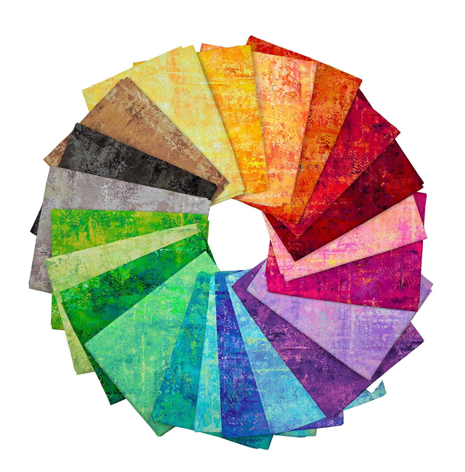 Image of the Vibe Brights Fat Quarter Bundle with quilting cotton fabric by QT Fabrics. Features bright colors from the collection in a precut.
Cute Little Fabric Shop
