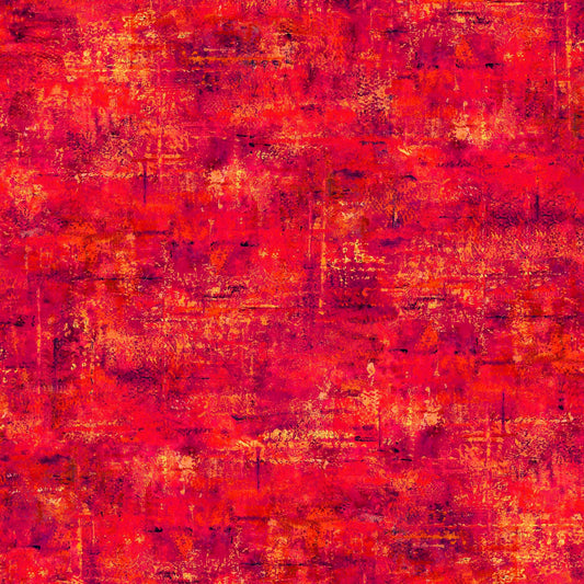 Image of the Vibe Mottled Blender Red quilting cotton fabric by QT Fabrics. Features a textured bright red fabric.
Cute Little Fabric Shop