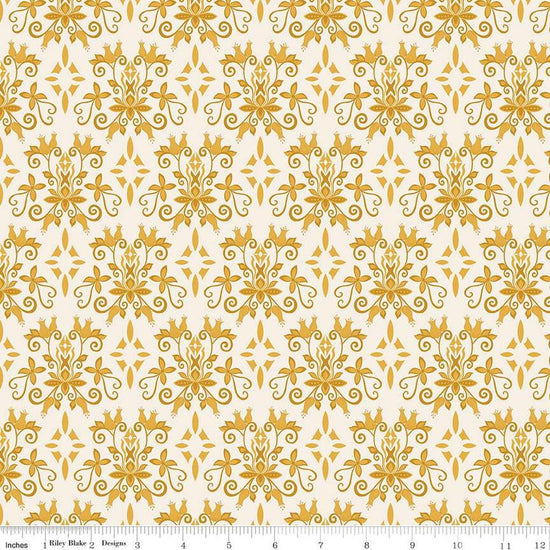 Image of the Curated Blooms Damask Cream quilting cotton fabric by Judi Madsen for Riley Blake Designs. Features a floral damask on a cream background.
Cute Little Fabric Shop
