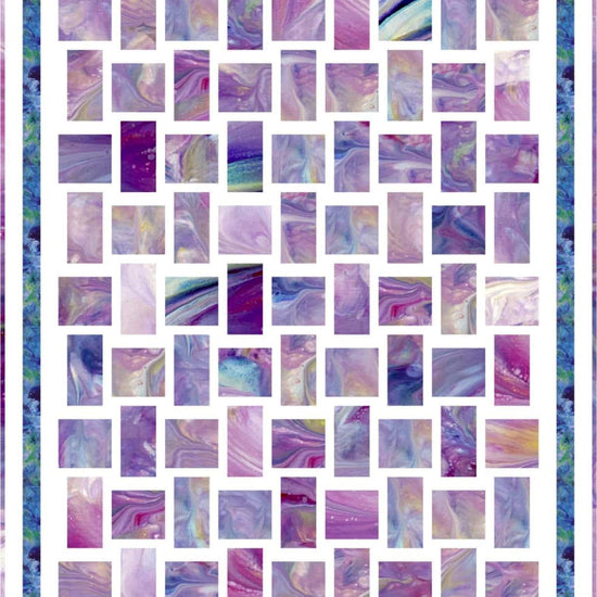 Image of the Crystal quilt pattern by QT Fabrics. Features a stained glass pattern on a quilt.
Cute Little Fabric Shop