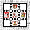 Image of the Special Delivery quilt pattern by J. Wecker Frisch. Features valentine themed fabrics on a white background. 
Cute Little Fabric Shop