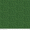 Image of the Covered Bridges in Spring Leaves Green by Quilting Cotton Fabric. Features tone on tone stems on a green background. Cute Little Fabric Shop