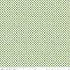 Image of the Check Please! 1/4 inch Check Green. Features a small printed gingham checkered pattern with green. Cute Little Fabric Shop