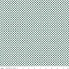 Image of the Check Please! 1/4 inch Check Lodge Pole quilting cotton fabric by Riley Blake Designs. Features a small printed gingham checkered pattern with a green checkered print. Cute Little Fabric Shop