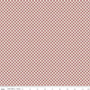 Image of the Check Please! 1/4 inch Check Canyon Rose quilting cotton fabric by Riley Blake Designs. Features a small printed gingham checkered pattern with a pink checkered print. Cute Little Fabric Shop