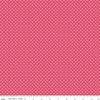 9" End of Bolt - Flora No. 6 Geometric C14464 Raspberry by Riley Blake Designs - Diagonal Grid Criss-Cross Dots - Quilting Cotton Fabric
