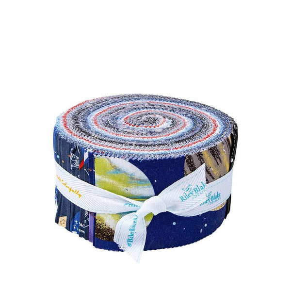 Image of the Outer Space by NASA rolie polie by NASA for Riley Blake Designs. Features space themed fabrics. 
Cute Little Fabric Shop