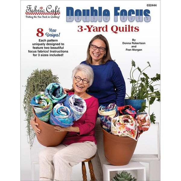 Image of the Double Focus 3 yard quilt by Robertson and Morgan for QT Fabrics. Features many projects in the book. 
Cute Little Fabric Shop