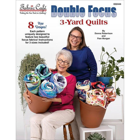 Image of the Double Focus 3 yard quilt by Robertson and Morgan for QT Fabrics. Features many projects in the book. 
Cute Little Fabric Shop
