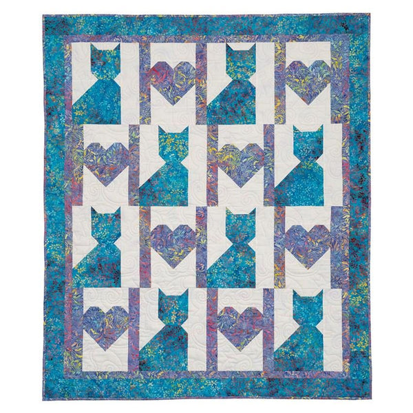Image of the Double Focus 3 yard quilt by Robertson and Morgan for QT Fabrics. Features a purple quilt. 
Cute Little Fabric Shop