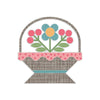Image of the Flower Basket Needle Minder by Lori Holt for Riley Blake Designs. Features flowers in a basket on a magnet.
Cute Little Fabric Shop
