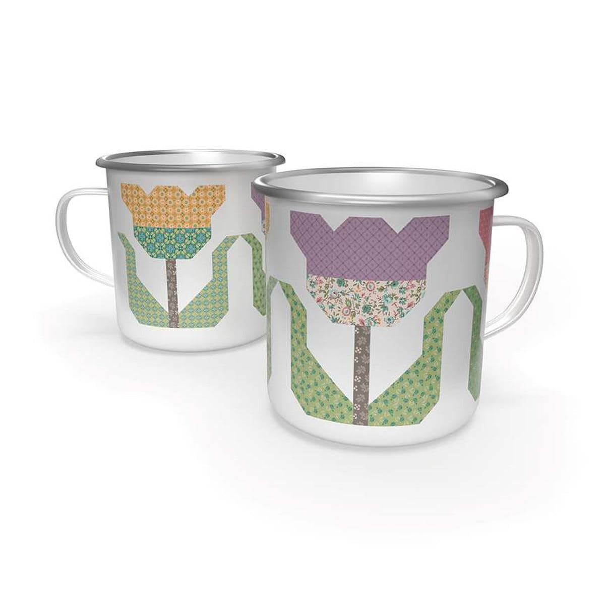 Image of the Lori Holt Piece & Plenty Enamel Tin Mug for Riley Blake Designs. Features lowers from her Stitched Tulips Quilt.
Cute Little Fabric Shop