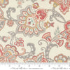 Image of the Sandalwood Fleur Opal quilting cotton fabric by 3 Sisters for Moda Fabrics. Features a floral fabric on a cream background. Cute Little Fabric Shop