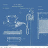 Image of the Wide Back Press On Clothing Care Blue quilting cotton fabric by J. Wecker Frisch for Riley Blake Designs. Features ironing instructions on a denim blue background.
Cute Little Fabric Shop