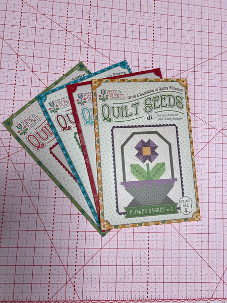 SALE Quilt Seeds Piece & Plenty PATTERN Set of All 4 by Lori Holt - Riley Blake - Bundle - Instructions Only - Paper Pattern Included