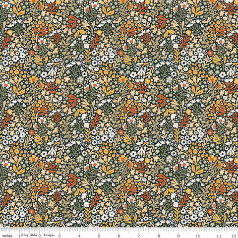 The Old Garden Arthur C14233 Chive by Riley Blake Designs - Floral Flowers - Quilting Cotton Fabric