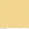 Image of the Between the Pages Stripes Honey quilting cotton fabric by Fran Gulick for Riley Blake Designs. Features diagonal small stripes on a light yellow background. 
Cute Little Fabric Shop