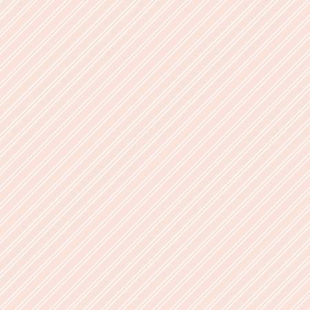 Image of the Between the Pages Stripes Ballerina quilting cotton fabric by Fran Gulick for Riley Blake Designs. Features diagonal small stripes on a light pink background. 
Cute Little Fabric Shop
