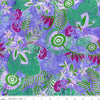 Image of the Expressions Batiks Bedazzled! Lilac Mint quilting cotton fabric by Pat Fryer for Riley Blake Designs. Features a flower pattern on a purple background. 
Cute Little Fabric Shop