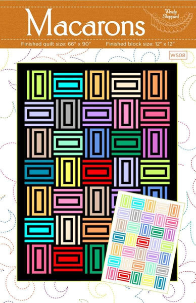 Image of the Macaron quilt pattern by Wendy Sheppard for Riley Blake Designs. Features a striped quilt pattern.
Cute Little Fabric Shop